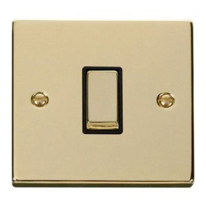 CLICK DECO VICTORIAN POLISHED BRASS VPBRASS INGOT 10A 1-GANG 2 WAY SWITCH