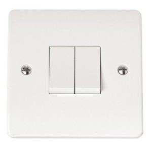 CLICK MODE SWITCH PLATES 2-GANG 2 WAY 10A PLATE SWITCH