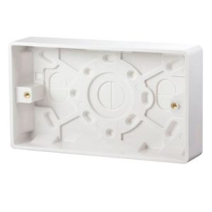 CLICK MODE PATTRESS BOXES 2-GANG 25MM PATTRESS BOX