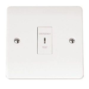 CLICK MODE SWITCH PLATES 10A DP KEY PLATE SWITCH EMERGENCY TEST