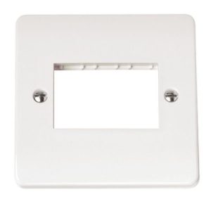 CLICK MINIGRID UNFURNISHED PLATES MODE SINGLE SWITCH PLATE 3-GANG APERTURE