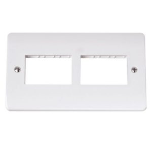 CLICK MINIGRID UNFURNISHED PLATES MODE DOUBLE SWITCH PLATE 6-GANG APERTURE