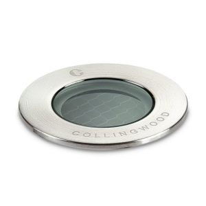 COLLINGWOOD LOW PROFILE LOW GLARE GROUND LIGHT WITH 1W WARM WHITE LED.