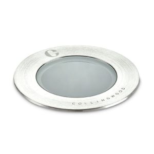COLLINGWOOD GL040 BAFFLED GROUND LIGHT, STAINLESS STEEL, 34 DEGREE BEAM ANGLE,