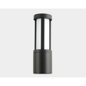 COLLINGWOOD WL012 WALL LIGHT, 3000K. GREY ALUMINIUM WITH WINDOW EFFECT