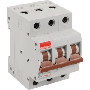 CONTACTUM 63A C-TYPE TP MCB 10KA