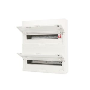 CONTACTUM 42W 100A MAIN SWITCH DUAL ROW CONSUMER UNIT