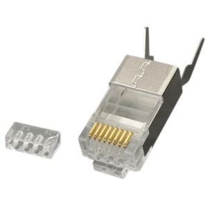 KAUDEN EXTENDED EARTH RJ45 PLUGS FOR CAT6A/7/8 CABLE (PK10)