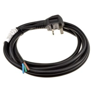 PRO-ELEC 13A MOULDED PLUG + 2MTR 1.5MM 3C BLK CAB