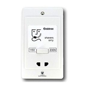 CRABTREE DUAL VOLTAGE SHAVER OUTLET