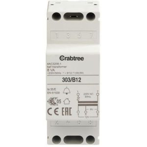 CRABTREE 240V-12V 8VA BELL TRANSFORMER