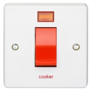 CRABTREE 1G 45A SWITCH (COOKER)