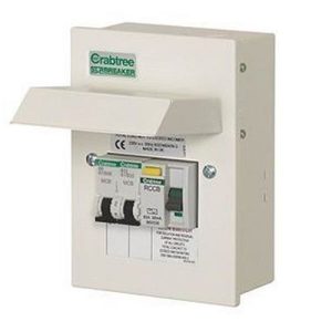 CRABTREE 2W METAL BOARD 40A 30mA M/SWTCH