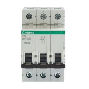 CRABTREE LOADSTAR 32A TRIPLE POLE B-TYPE MCB 10KA