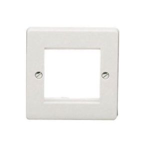 CRABTREE 1G 2MOD DATA/BT WHITE PLATE