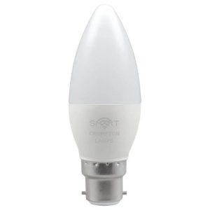 SMART LED CANDLE 5W=40W=470LM. BC DIM WARM WHITE PEARL