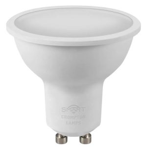 SMART LED GU10 5W=50W=320LM. DIM WARM WHITE + COOL WHITE PEARL