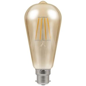 7.5W LED BC EXTRA WARM WHITE DIMMABLE ANTIQUE BRONZE FILAMENT SQUIREL LAMP