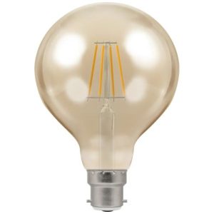LED 95MM GLOBE BC 5W=410LM BRONZE DIM WARM WHITE