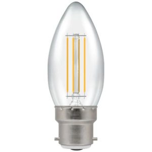 LED CANDLE 5W=40W=470LM BC FILAMENT DUO DIM WARM WHITE CLEAR
