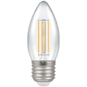 LED CANDLE 5W=40W=470LM ES FILAMENT DUO DIM WARM WHITE CLEAR