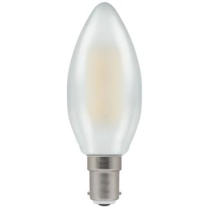 LED CANDLE 5W=40W=470LM SBC FILAMENT DUO DIM WARM WHITE PEARL