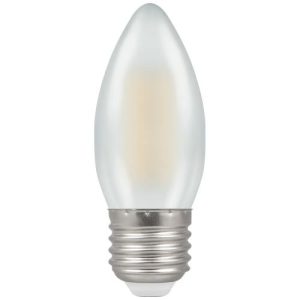 LED CANDLE 5W=40W=470LM ES FILAMENT DUO DIM WARM WHITE PEARL