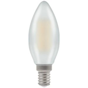 LED CANDLE 5W=40W=470LM SES FILAMENT DUO DIM WARM WHITE PEARL