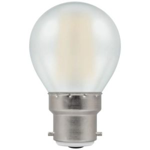 LED GOLFBALL 5W=40W=470LM BC FILAMENT DUO DIM WARM WHITE PEARL