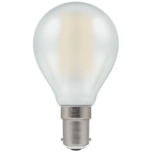 LED GOLFBALL 5W=40W=470LM SBC FILAMENT DUO DIM WARM WHITE PEARL