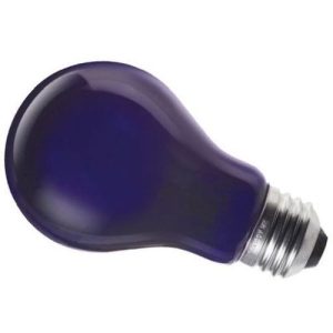 GLS 75W ES BLACK LIGHT BLUE 240V DISCO