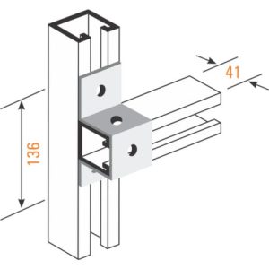 41MM UNISTRUT CAPPING WHITE