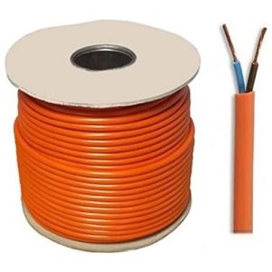 1.0MM 3182Y 2C ROUND WH/BLK/OR PER MTR