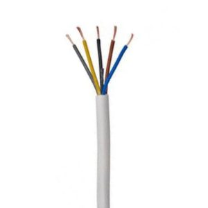 0.75MM 3185Y RND FLEX BLK/WHT(PER MTR)