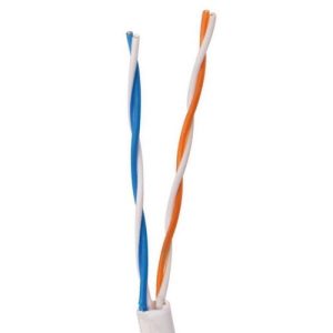 2PAIR 4C BLACK OR WHITE TELEPHONE CABLE PER MTR