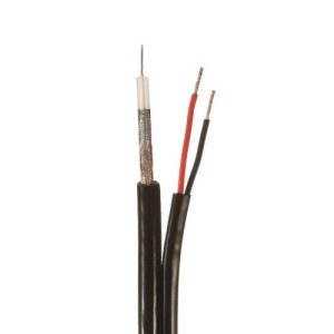 CCTV CO-AX RG59 + 2 CORE BLACK (PER MTR)