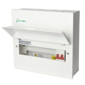 DANSON METAL 16-MODULE (14-WAY) 100A D/P MAIN SWITCH BOARD