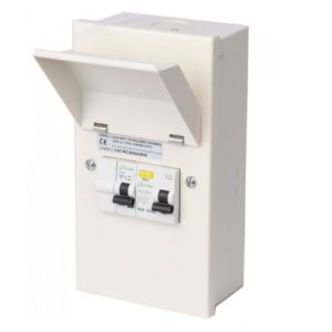 DANSON METAL SHOWER CONSUMER UNIT (1X63A RCD+1 X 50A MCB)