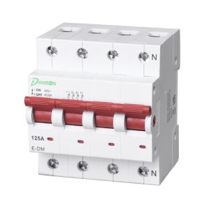 DANSON 125A 4-POLE 4-MOD MAIN SWITCH DISCONNECTOR