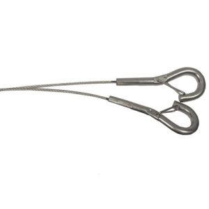 HANGTYTE 3MTR WIRE ROPE+2 X SNAP HOOKS