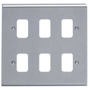 DETA 6G GRID FRONT PLATE STAINLESS STEEL