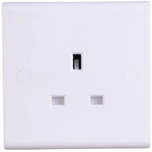 DETA SLIMLINE 1G UN-SWITCHED SOCKET