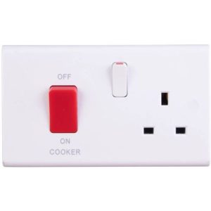DETA SLIMLINE 45A SWITCH & SOCKET