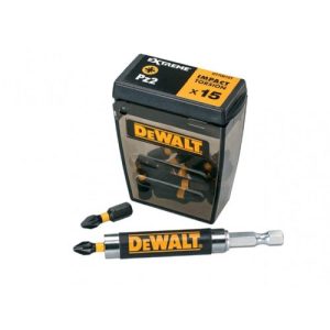 DEWALT 15PC PZ2 IMPACT BIT SET