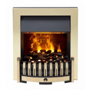 DIMPLEX DANVILLE BRASS 2KW FIRE EFFECT HEATER