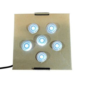 DOT SET 0F 6 WHITE RECESSED LIGHT KIT