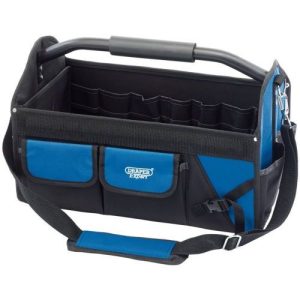 DRAPER FOLDING TOTE BAG WITH STEEL HANDLE & SHOULDER STRAP