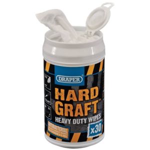 DRAPER 'HARD GRAFT' ANTIBAC HAND WIPES (30)