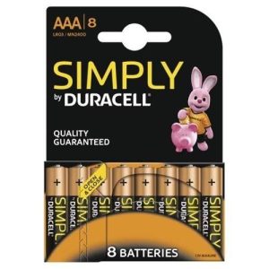 DURACELL AAA MN2400/PK8 SIMPLY