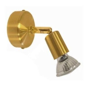 EGLO BRUSHED BRASS GU10 SINGLE SPOT FTTG